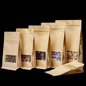 [Hot Item] Premium Ziplock Stand-up Pouch with Window for Coffee Beans