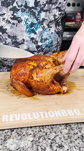 Dr Pepper can smoked chicken. That’s one juicy chicken breast. | Revolution Barbecue