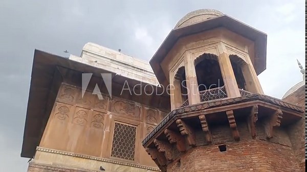 Architectural Detail of the Exterior Wall of Sheikh Chilli Tomb in Kurukshetra Haryana India