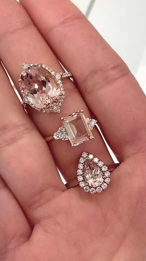 35 reactions · 6 comments | These beautiful morganite & diamond rings are the perfect fashion accessory! 﫶 | Andrew Mazzone Design Jewellers | Facebook