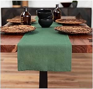 Hemmed Table Runner Size 36 inches (14 x 36 Inch, Green)