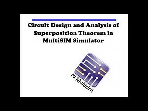 Superposition theorem verification in ni MultiSIM simulator