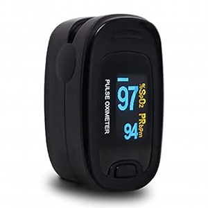 CONTEC CMS50NA Fingertip Pulse Oximeter,SPO2 Pulse Rate Blood Oxgen Meter OLED Display(Black)