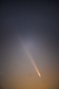 Comet Tsuchinshan–ATLAS Drifting Above the East Point Lighthouse in New Jersey As the comet travels further away from Earth, the ability to view with our naked eye has become increasingly difficult. Long exposures before Moonrise, skies free of light pollution, and binoculars all help with current viewing. If you haven't seen the comet yet, be sure to make an effort soon! It won't be back for another 80,000 years. East Point Lighthouse, Heislerville, New Jersey SIGMA America 85mm F1.4 DG DN | A 