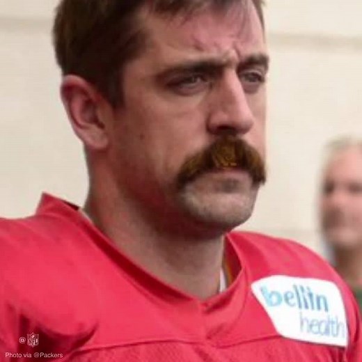 When you zoom in on Aaron Rodgers' mustache... 👀 | NFL