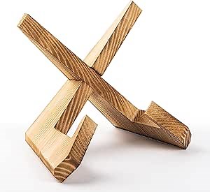 Plate Stand for Display - 6.5 Inch Plate Holder Display Stand Wooden Picture Frame Stand Yellow Decorative Plate Dish Photo Easel And Art Display