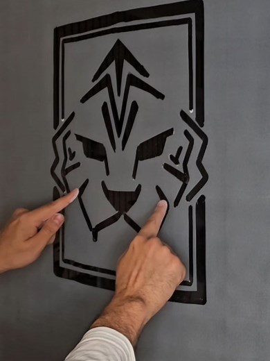 South Korea Football Team Logo Two Hands Drawing