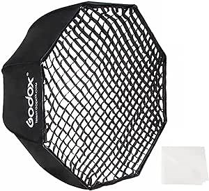 Godox UBW 95CM Octagon Umbrella Softbox Reflector with Honeycomb Grid, Lens Cloth Portable Umbrella Soft Box ​for Photo Studio Portrait Product Photography
