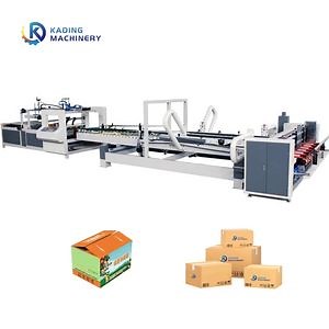 [Hot Item] Automatic Carton Box Making Machine Corrugated Box Folding Gluing Stitching Integrated Machine