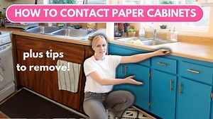 How to apply contact paper without causing cabinet damage