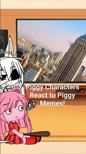 Piggy Characters React to Piggy Memes! #gachawithfriends#peppapig#piggy#roblox#gachaclub#piggymemes