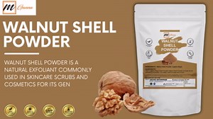 100% Natural Walnut Shell Powder (Mesh Size 40-60) for Gentle Skin Exfoliation, Scrubs, and Face Masks 0.5 LBS / 227 GMS