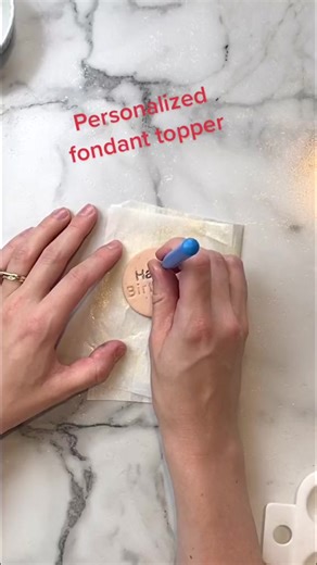 Easy personalized fondant toppers with embossing stamps from my shop #fondant #fondanttoppers #birthdaycake #starwarscake #cakeartist #LeadWithLove #BVIRAL | Off The Menu