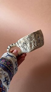 Handcrafted Ceramic Mug, Hand-carved, One-of-a-kind - Etsy