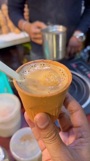 Most Unique Kolkata Famous Rasgulla Chai☕️ #chai #rasgulla #rasgullachai #beverage #drinks #tea #tealover #streetfood #indianstreetfood #kolkata #foodgasm #foodporn #foodgram #reel #reels #reelsfb #dhaba #streetstyle | Food Fatafat