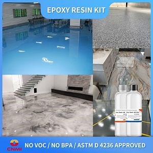 [Hot Item] CNMI Epoxy Resin and Hardener Resin Epoxy Kit F100 2:1 Clear AB Glue Apoxy Resin Floor for 3D Floor Paint Scratch Resist
