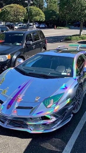 142 reactions · 38 shares | Chrome-Wrapped Lamborghini Aventador SV...