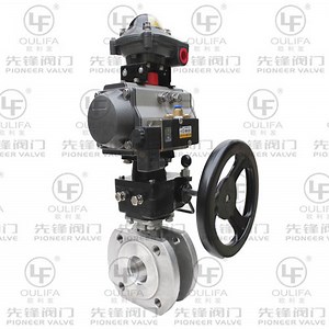 [Hot Item] Pneumatic Wafer Ball Valve with Hand Wheel