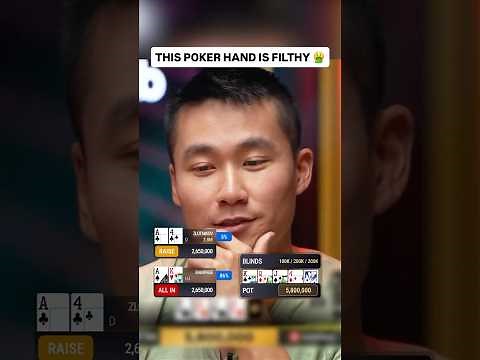One Of The SICKEST Poker Hands You'll See 😵 #poker #casino #pokerhands