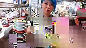 SUSHI PLATE Stacking 100 Plates Eaten at our Table | Farah Cantik