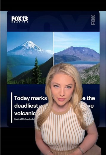 Mount St. Helens erupted 46 years ago today, and is still considered to be the deadliest and most destructive in US history. @Claire Anderson #mtsthelens #mountsthelens #seattle #washington #volcano