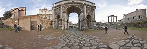 Arch of Septimius Severus 360 Panorama | 360Cities
