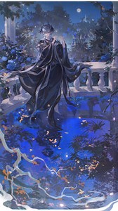 Conferring with the Moon. Art by vvsimyeol.    #nighttime #RelaxAndUnwind #fantasy | Ccta Comic & Meme Page | Facebook