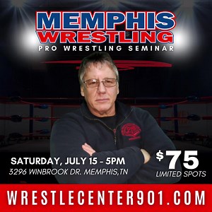 THIS SATURDAY, JULY 15 | Dr. Tom Prichard will be conducting a Pro Wrestling Seminar at the WrestleCenter — register today! 👉 WrestleCenter901.com | Memphis Wrestling