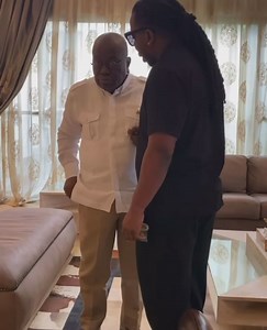 Rapper Edem meets the President of Ghana 🇬🇭 Prez. Nana Akufo-Addo | Ghkwaku