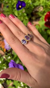 13 reactions · 10 comments | Drooling over this Unheated Lavender Sapphire three stone ring 請 #agta #addmorecolortoyourlife #couture #dropdeadgorgeous #highjewelry #showmeyourrings #ags #ericacourtneyjewelry #instajewels #lavendersapphire | Erica Courtney Jewelry | Facebook