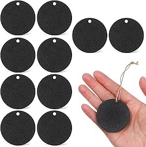 Operitacx 30 Pcs Small Double-Sided Hanging Chalkboard Tags with Twine Erasable Mini Chalk Boards for Party Wedding Holiday and Office Message Labels