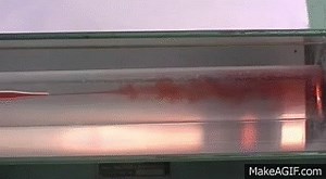 Turbulent flow in a pipe on Make a GIF