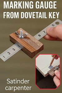 165K views · 1.6K reactions | Dovetail Key into Precision Gauge – Fast, Easy, Accurate! Beginner's Guide to Professional Woodworking. ️ . . . #wood #woodworking #woodworkingtips #woodworkingtools #woodwork #carpentry #wooden #woodworker #carpenter #woodworkingcommunity #carpentrywork #CarpentrySkills #carpentrytips #satindercarpenter | Satinder Carpenter | Facebook