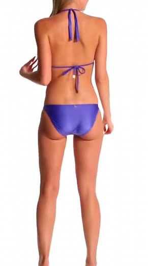Vix Swimwear Solid Blue Undersea Full Bikini Bottom | SwimOutlet.com
