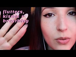 ASMR - MAKING YOU SLEEP ~ Finger Flutters, Kisses, Deep Breathing, "Relax", "Fall Asleep" ~