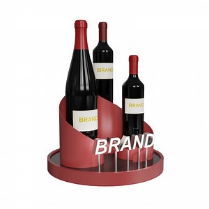 [Hot Item] Acrylic Wine Bottle Display Rack Creative Acrylic Wine Bottle Display Stand