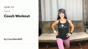 🛋 Easy couch workout! Be sure to save to find easily so you can have easy access anytime you’re home and need a great workout! | Lisa Lou Impact