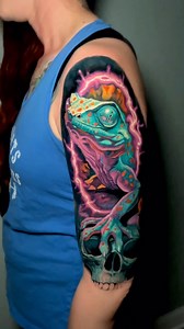 Gecko tattoo by @sean_foy in Daytona Beach, Florida | TattooSnob.com