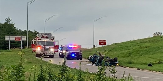 Significant damage following Cedar Rapids crash