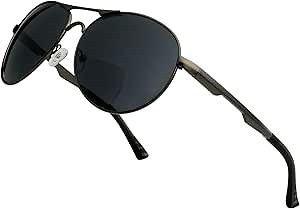 BFOCO Bifocal Sunglasses for Women Men Reading Sunglasses with Metal Frame Outdoor Reader (Gunmetal,1.50)