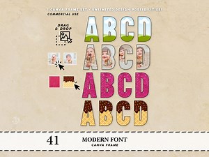 Canva Letters Modern Font Bubble Letters Trendy Canva Frames Canva Letter PNG Canva Frame Alphabet Canva Frame Number Alphabet Frames Bundle - Etsy