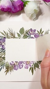 4.6K views · 101 reactions | Easy watercolor floral greeting card  #painting #arttutorial #watercolorflowers #simpleart #watercolorflorals #watercolour #水彩 #aquarelle | Bliss Of Colours | Facebook