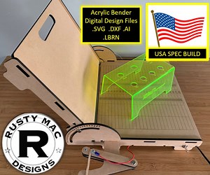 USA SPEC G-FORGE Acrylic Bender medium 11x18 Cutting Bed digital Design Files - Etsy