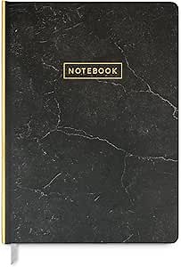 DesignWorks Ink Bound Personal Journal, Marble - Black