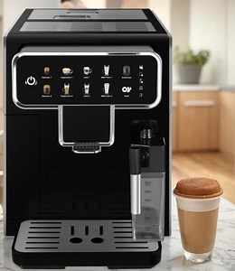 [Hot Item] Cappuccino Milk Coffee Machine Fully Automatic Intelligent Touch Screen Control Espresso Coffee Machine