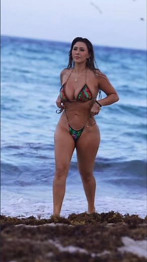 Beach Bombshells 🏖️, Colorful Bikini Fashion Trends 🔥 #BeachFashion #BikiniBabe #SummerStyle