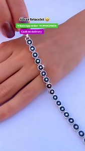 35 reactions | Beautiful silver bracelet 朗❤️ #jewelry #jewels #toptags #jewel #fashion #gems #jewellery #gemstone #bling #pendant #earrings #trendy #accessories #jewelrydesign #jewellerylover #beautiful #bracelet #style #necklace #fancyjewelry #instajewelry | Khushbu Jewllers | Facebook