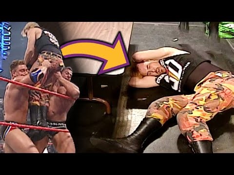 10 Disgusting Wrestling Bumps They Should Have BANNED