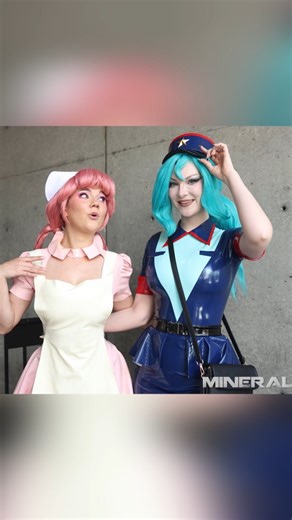 @daretaylorofficial @ashlynnedae as Nurse Joy and Officer Jenny (Pokemon) NOW PLAYING the Mineralblu Anime Expo Video! #animeexpo #ax2025 #animeexpocosplay #cosplay #cosplaymusicvideo #cosplayer #cosplaying #cosplays #cosplayvideo #cosplaygirls #cosplayguys #cosplayersofig | Mineralblu
