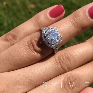 19 reactions | "Elegance is the only beauty that never fades” - Audrey Hepburn. And nothing is more elegant than this perfectly crafted modern #Vintage #EngagementRing by #SYLVIE! Learn all about the Jade ring here: https://bit.ly/320jvyv #SomethingSYLVIE #SylvieCollection #Rings #WeddingRings #WeddingJewelry #VintageRings #VintageWeddingRings #AntiqueRings #DiamondRings #EngagementRings #VintageEngagementRings | Sylvie Jewelry | Facebook